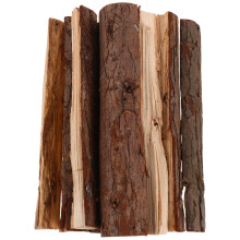 8Pièces Bûches De Bois Naturel Pour