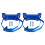 Masteelf  2 Pcs Gas Cylinder Retention Strap Wall Mounted Bracket Blue 10