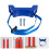 Masteelf  2 Pcs Gas Cylinder Retention Strap Wall Mounted Bracket Blue 11