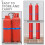 Masteelf  2 Pcs Gas Cylinder Retention Strap Wall Mounted Bracket Blue 9