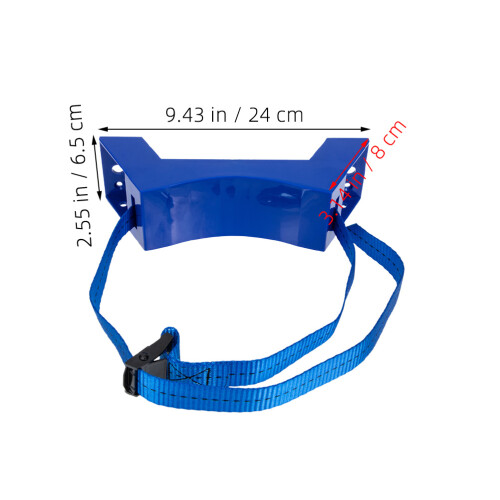 Masteelf  2 Pcs Gas Cylinder Retention Strap Wall Mounted Bracket Blue 1