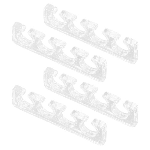 2 Pairs Silicone Toe Separators Reusable Gel Divider for Pedicure