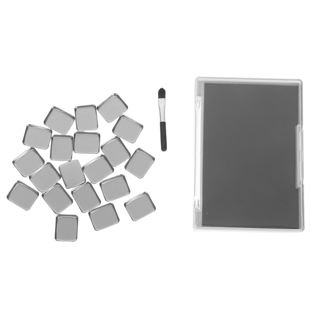 Totority Refillable Magnetic Makeup Palette With Removable Metal Pans And Brush