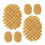 6 pcs realistic faux waffle props for bakery display and kitchen decor 1