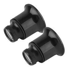 2pcs 20x Portable Jewelers Loupe Magnifier for Jewelry Inspection