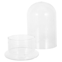 Garden Cloche Plant Dome - Clear Glass Bell Jar For Air Plants Moss