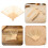 3St Bamboe Japanse Waaier Frame Beige, Inklapbaar DIY Ventilatorkader 10