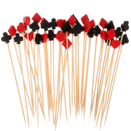 100pcs Bamboo Cocktail Sticks Party Fruit Picks 2