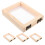 4pcs Wooden Paper Making Screen 10x13x2.2cm 10