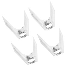 4pcs Stainless Steel Roast Chicken Forks for Oven Meat Fish Poultry