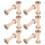 15pcs Wooden Spools for Sewing - Empty Thread Bobbins Yarn Ribbon 11