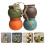 1 set ceramic hanging flowerpot for balcony plants 9