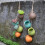 1 set ceramic hanging flowerpot for balcony plants 5