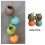 1 set ceramic hanging flowerpot for balcony plants 4