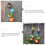 1 set ceramic hanging flowerpot for balcony plants 6