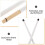 1 Pair Jazz Drum Sticks Brushes for Drummer Beginners White 8