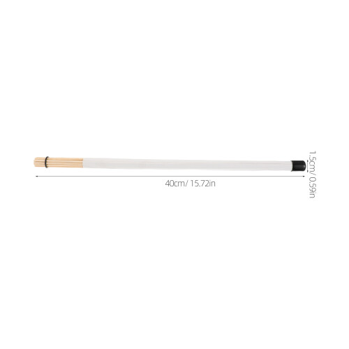 1 Pair Jazz Drum Sticks Brushes for Drummer Beginners White 1