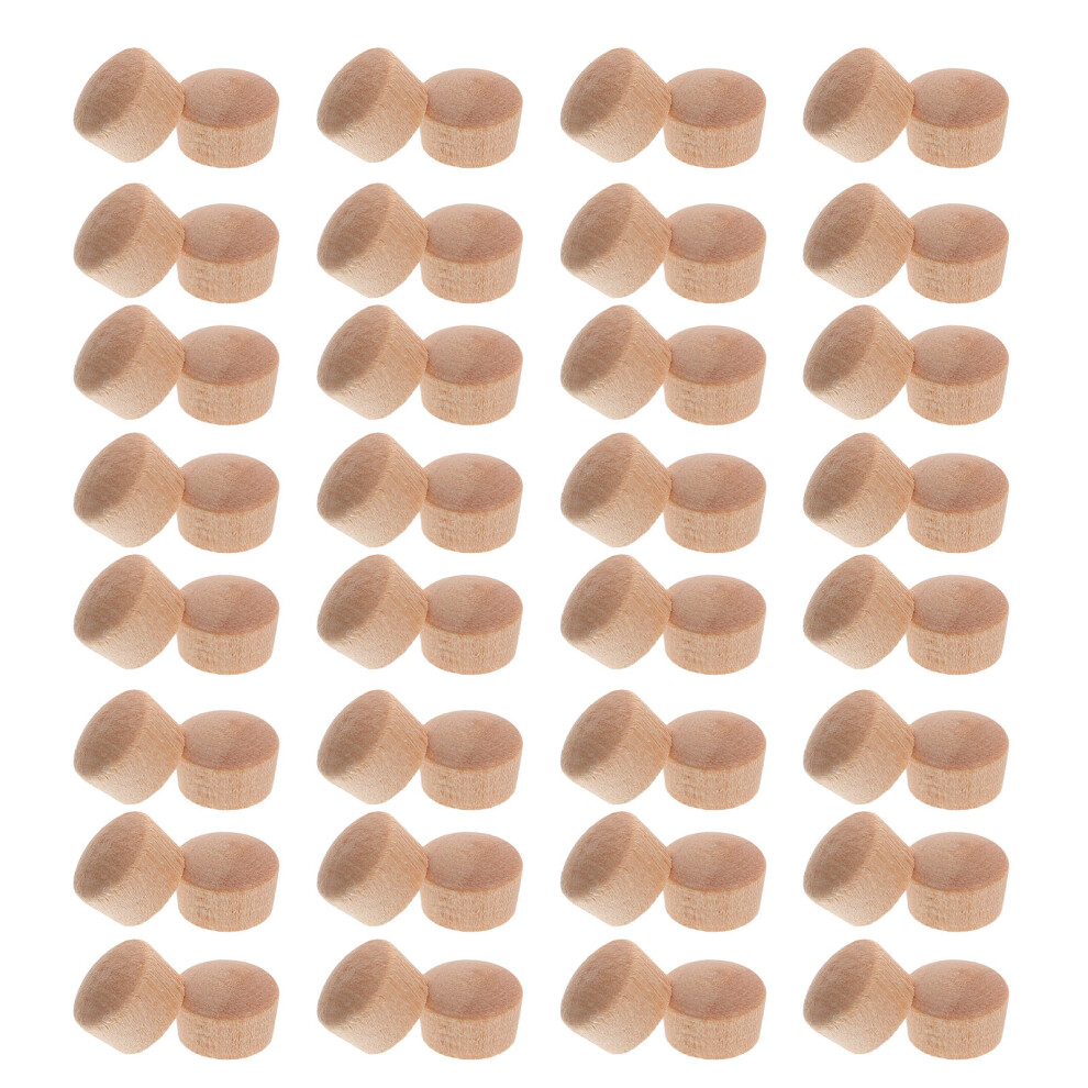 100Pcs Wood Screw Hole Plugs Tapered Wooden Caps For Furniture Repair 3222355365604