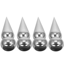 4 Pcs Fence Toppers For Height Privacy Aluminum Post Silver