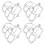 4pcs Fire Sprinkler Wall Mount Iron Wire Cover 8