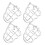 4pcs Fire Sprinkler Wall Mount Iron Wire Cover 7