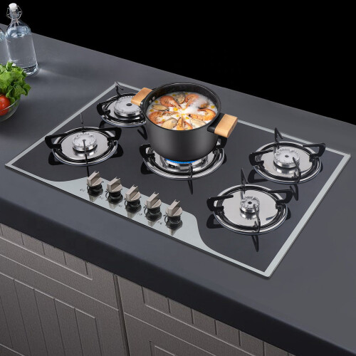 5-Burner Gas Stove 77*51*15 cm 2