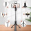 360 Selfie Stick 68cm Tripod Bluetooth Stable Stand Detachable Bluetooth Remote(Black) 2