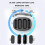 2 Pack Professional Wireless lavalier Microphone,with 2 receivers, Suitable for Record with 2 Phones(Black) 5