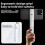 Mini Bluetooth Selfie Stick – 360 Rotating Pocket-Size Monopod with Unique Finger Grip – Compact (White) 3