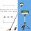 Three-in-one wireless remote control bluetooth selfie stick foldable and expandable tripod(Black) 3