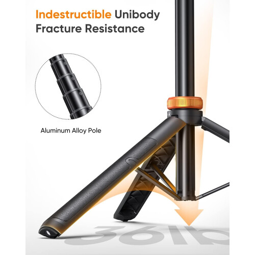 62" Phone Tripod, Tripod for iPhone & Selfie Stick ????ripod with Remote, Extendable Phone ????ripod Stand(Black) 1