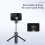 Portable Selfie Stick with Bluetooth Remote Control, 360-Degree Rotation, Telescopic Tripod(Black) 5