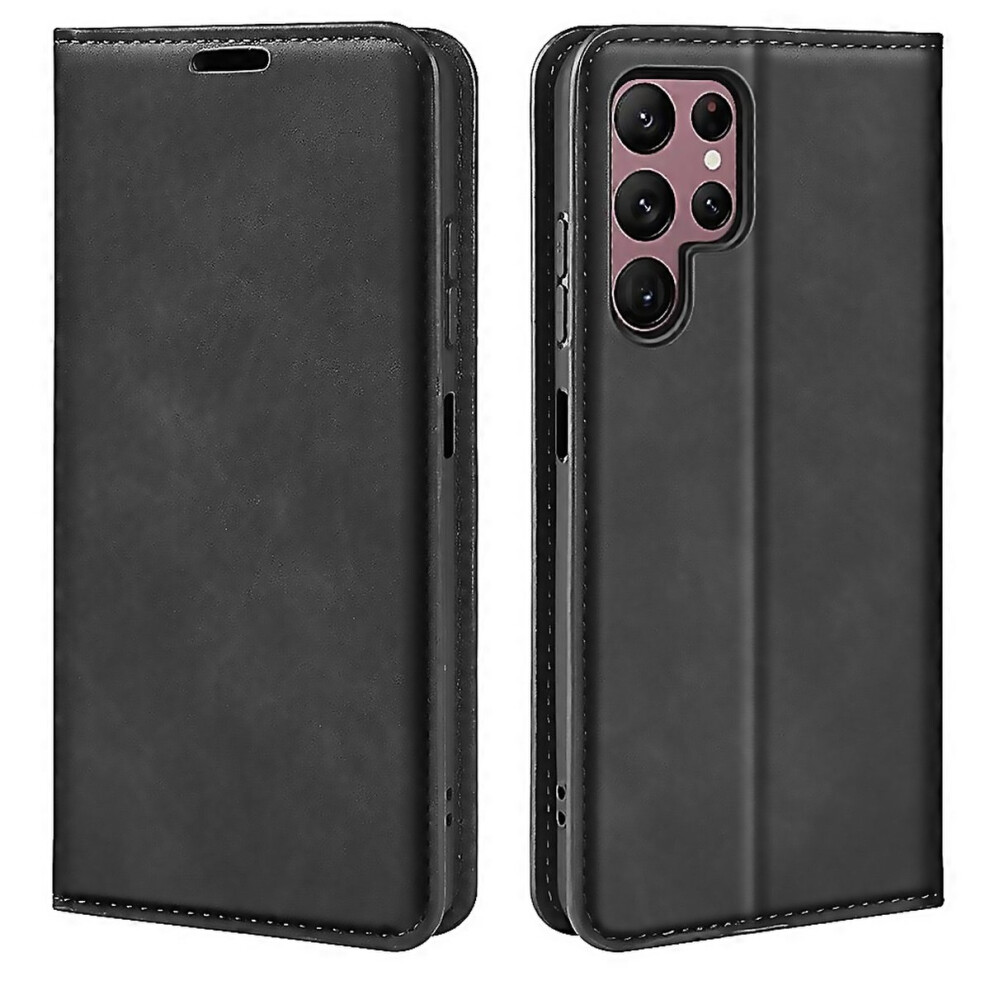 For Samsung Galaxy S23 Ultra 5G Retroskin Magnetic Suction Leather Phone 6000002074317