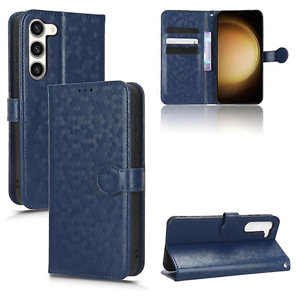 For Samsung Galaxy S23 5G Honeycomb Dot Texture Leather Phone Crafted With Attention To Detail 6000002076793