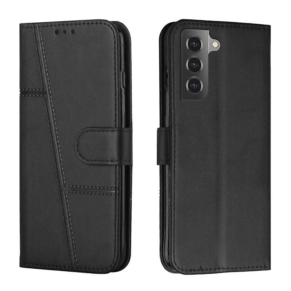 For Samsung Galaxy S23 5G Stitching Calf Texture Buckle Leather Phone 6000002064431