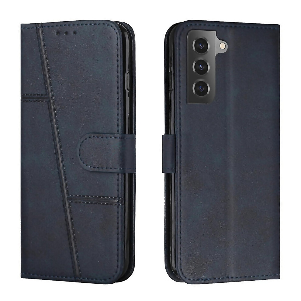 For Samsung Galaxy S23 5G Stitching Calf Texture Buckle Leather Phone Easy To Clean And Maintain 6000002064448