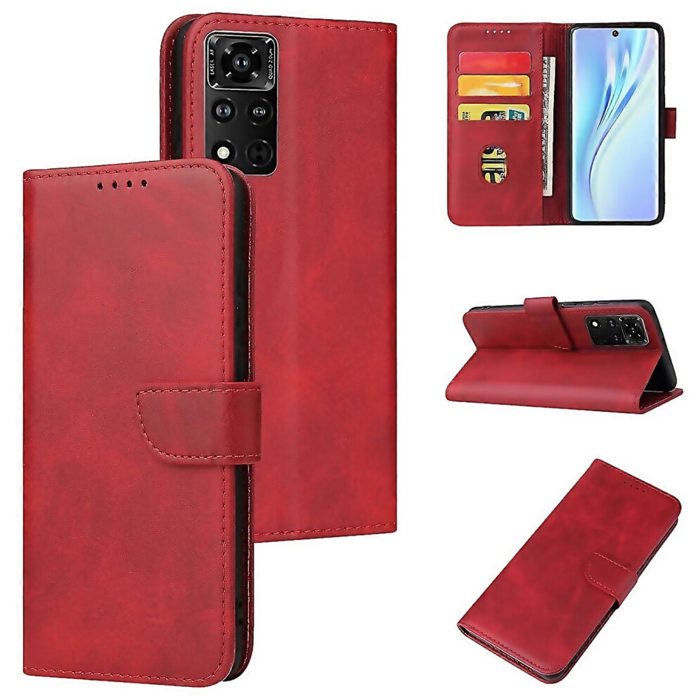 For Honor V40 5G Calf Texture Buckle Flip Leather Phone Crafted With Attention To Detail 6000002071392