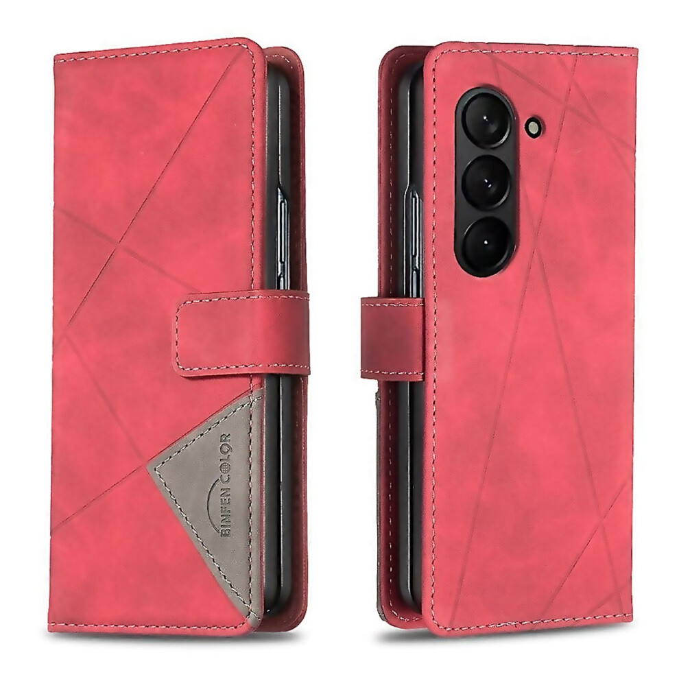 For Magnetic Buckle Rhombus Texture Leather Phone Crafted With Attention To Detail 6000002043399