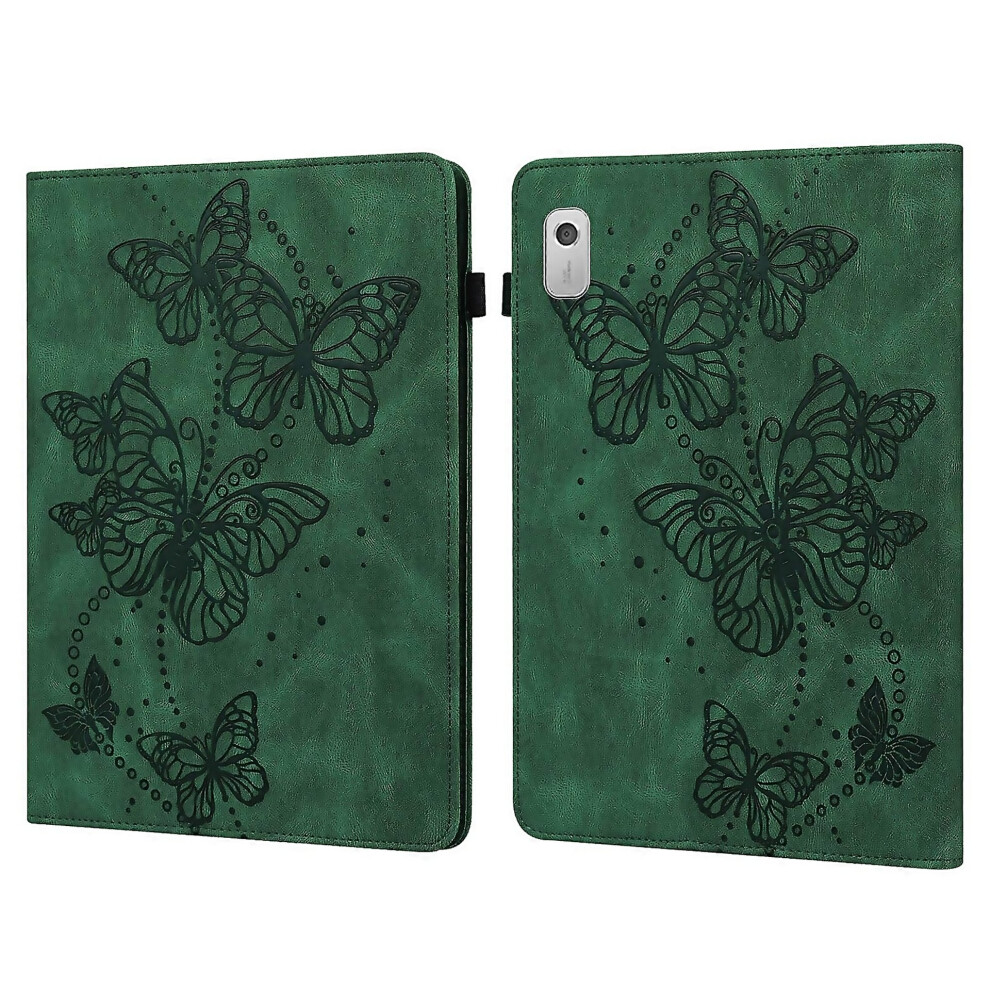 For Lenovo Tab M8 4Th Gen Embossed Butterfly Pattern Leather Tablet Suitable For Everyday Use 6000002043573