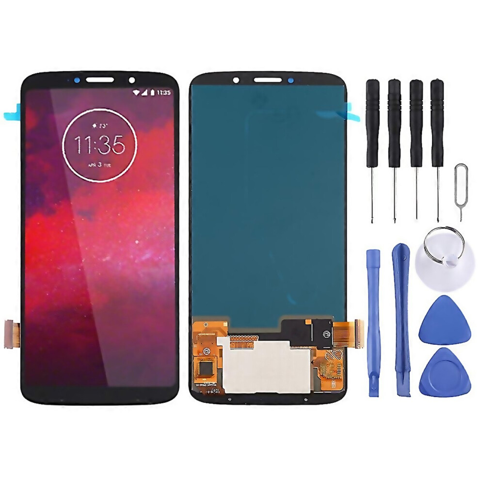 For Compatible Oled Lcd Screen For Motorola Moto Z3 With Digitizer Full Assembly Black 6000002047410