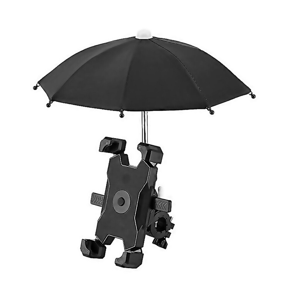 For Cyclingbox Bicycle Mobile Phone Bracket With Parasol Rider Mobile Phone Frame Style Handlebar In Black 6000002049995