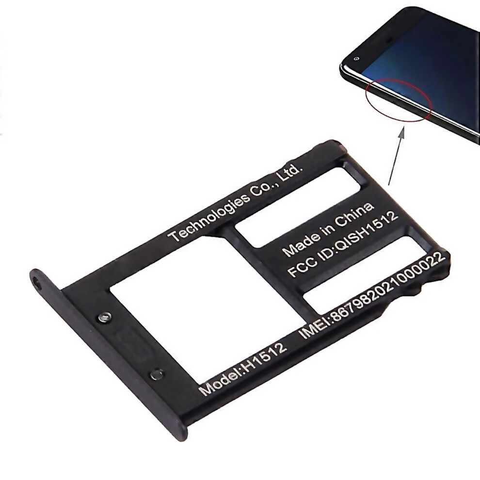 For Sim Card Tray For Google Nexus 6P Black 6000002033253