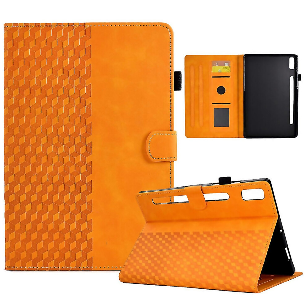 For Lenovo Tab P11 Pro Gen 2 Rhombus Embossed Leather Tablet Crafted With Attention To Detail 6000002034274