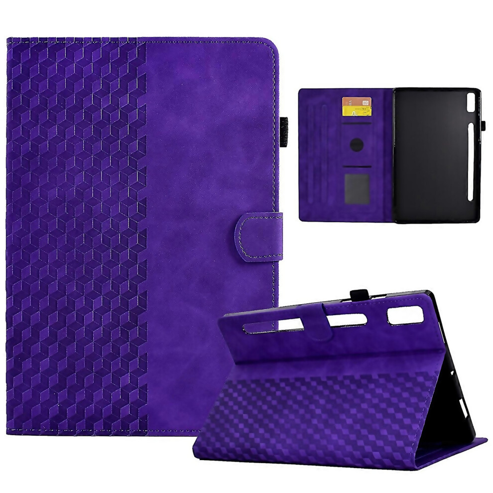 For Lenovo Tab P11 Pro Gen 2 Rhombus Embossed Leather Tablet Easy To Clean And Maintain 6000002034281