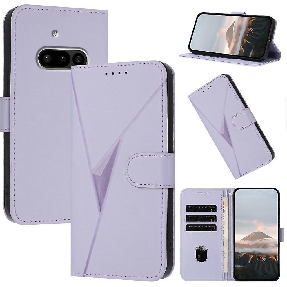 For Triangle Pattern Buckle Clasp Leather Phone Crafted With Attention To Detail 6000002026477