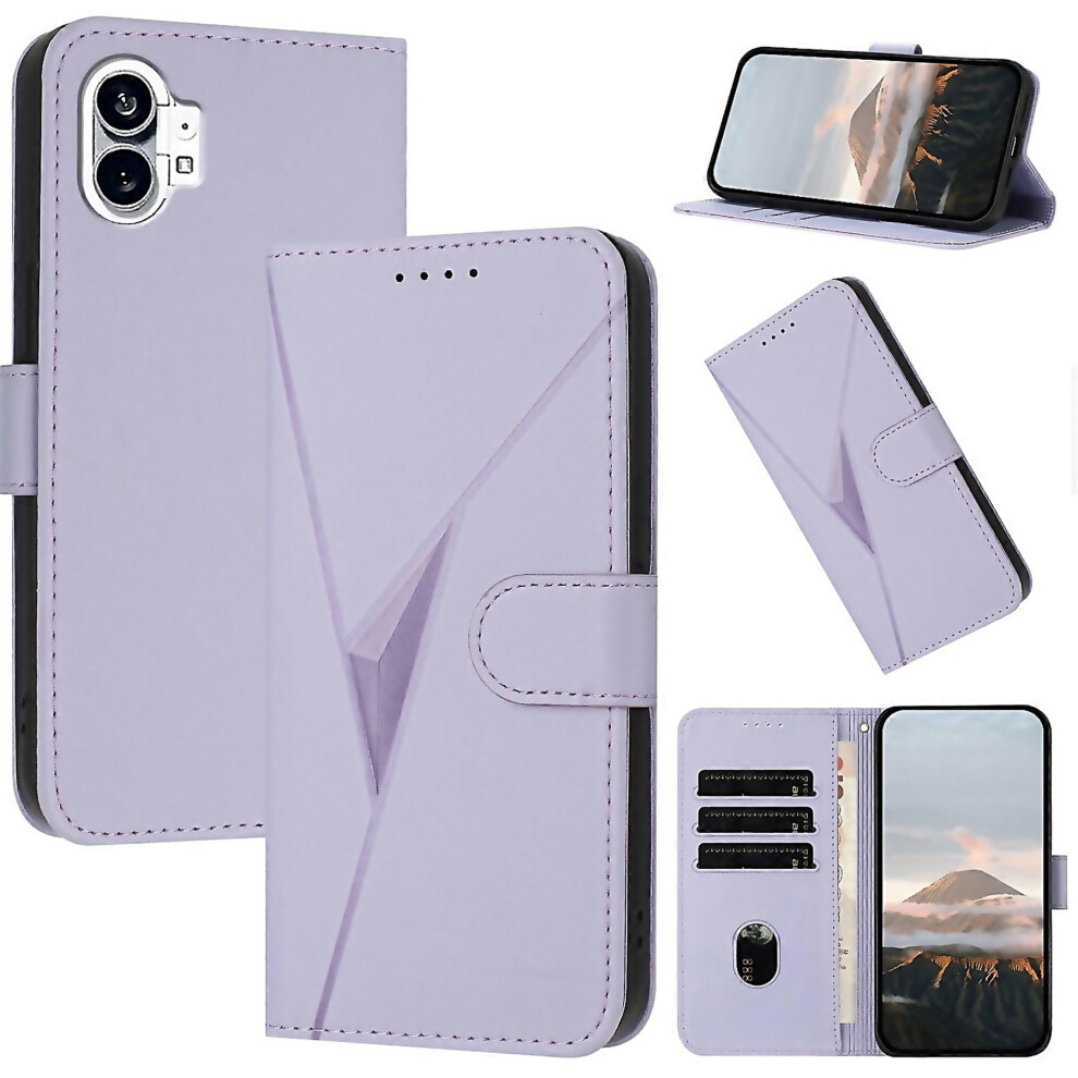 For Triangle Pattern Buckle Clasp Leather Phone Crafted With Attention To Detail 6000002026712