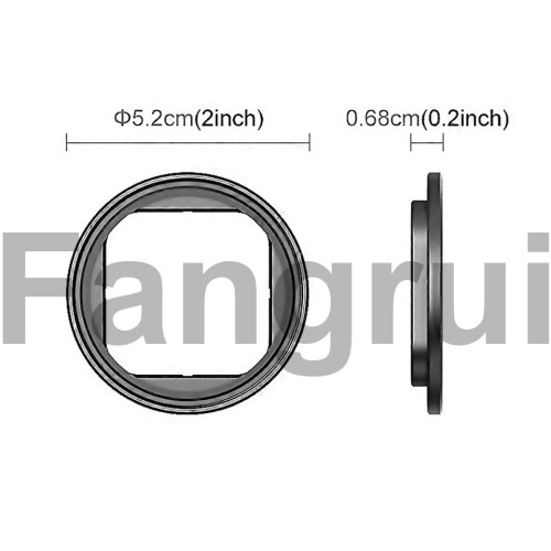 For Insta360 Ace Pro Puluz Filter Holder Metal Protective Filter Frame Black 1