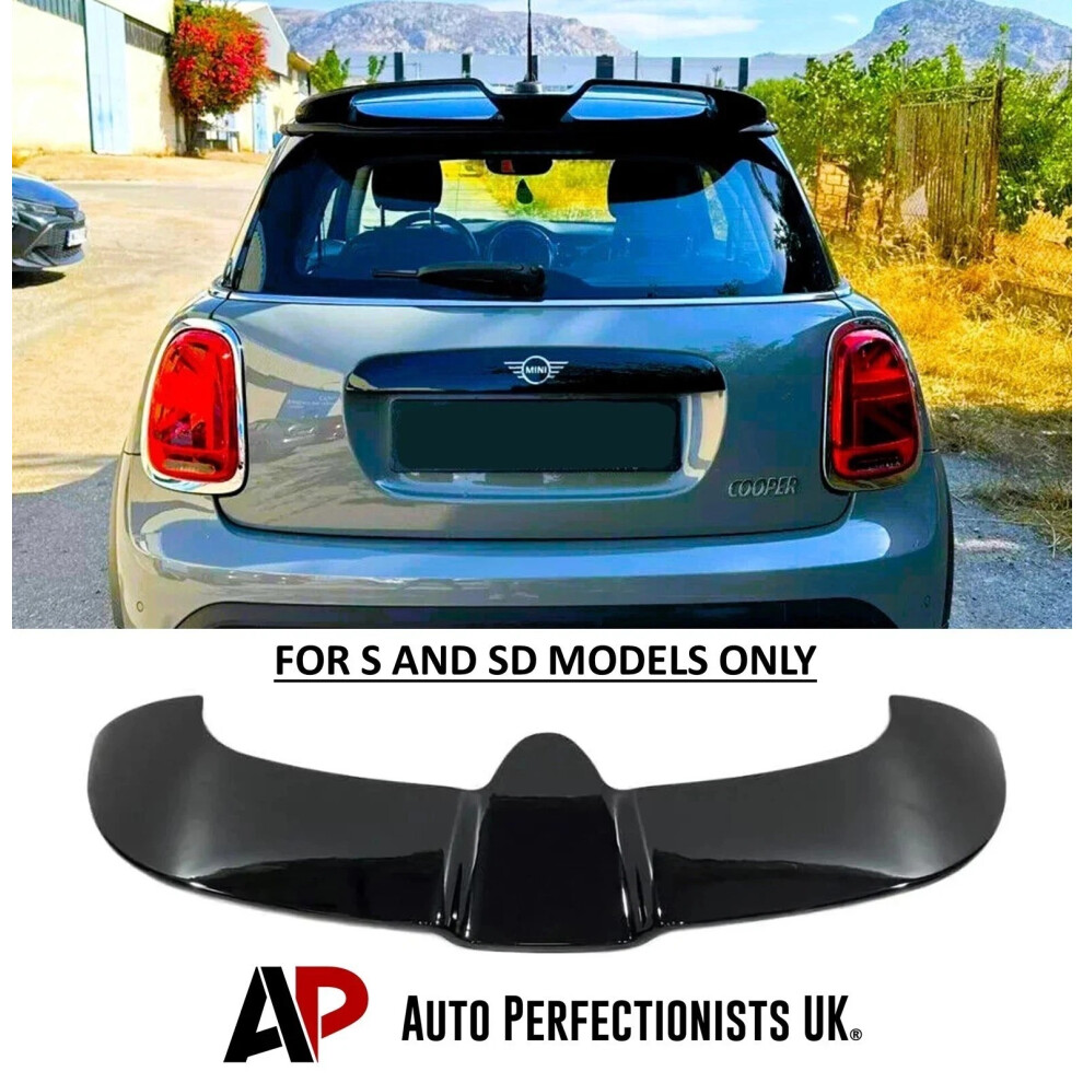 For Mini Cooper S F55 F56 Style Spoiler 2013-18 Black 5061072669699