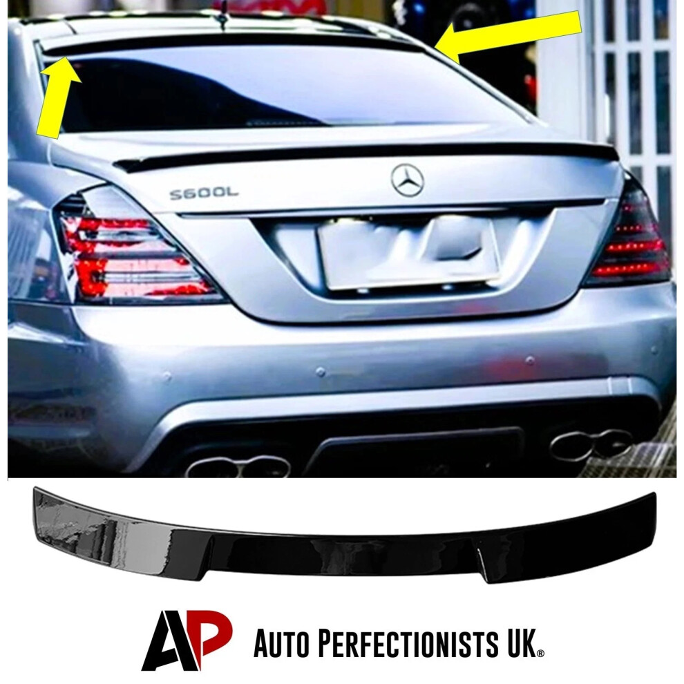 For Mercedes S Class W221 Roof Spoiler Body Kit Black 5061072669705