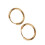 Gold Hinged Sleeper Earrings Hoops 12mm x 5mm Elegant and Durable 1